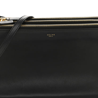 Celine Lambskin Large Trio Crossbody Bag Black 8 of 12