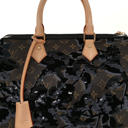 Louis Vuitton Monogram Fleur De Jais Sequins Speedy 30 9 of 11