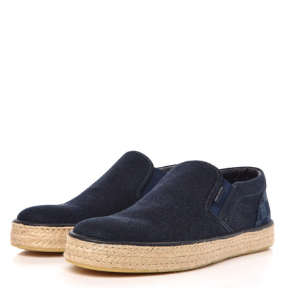 Louis Vuitton Mens Denim Damier Coconut Grove Slip On 11 Marine 3 of 10