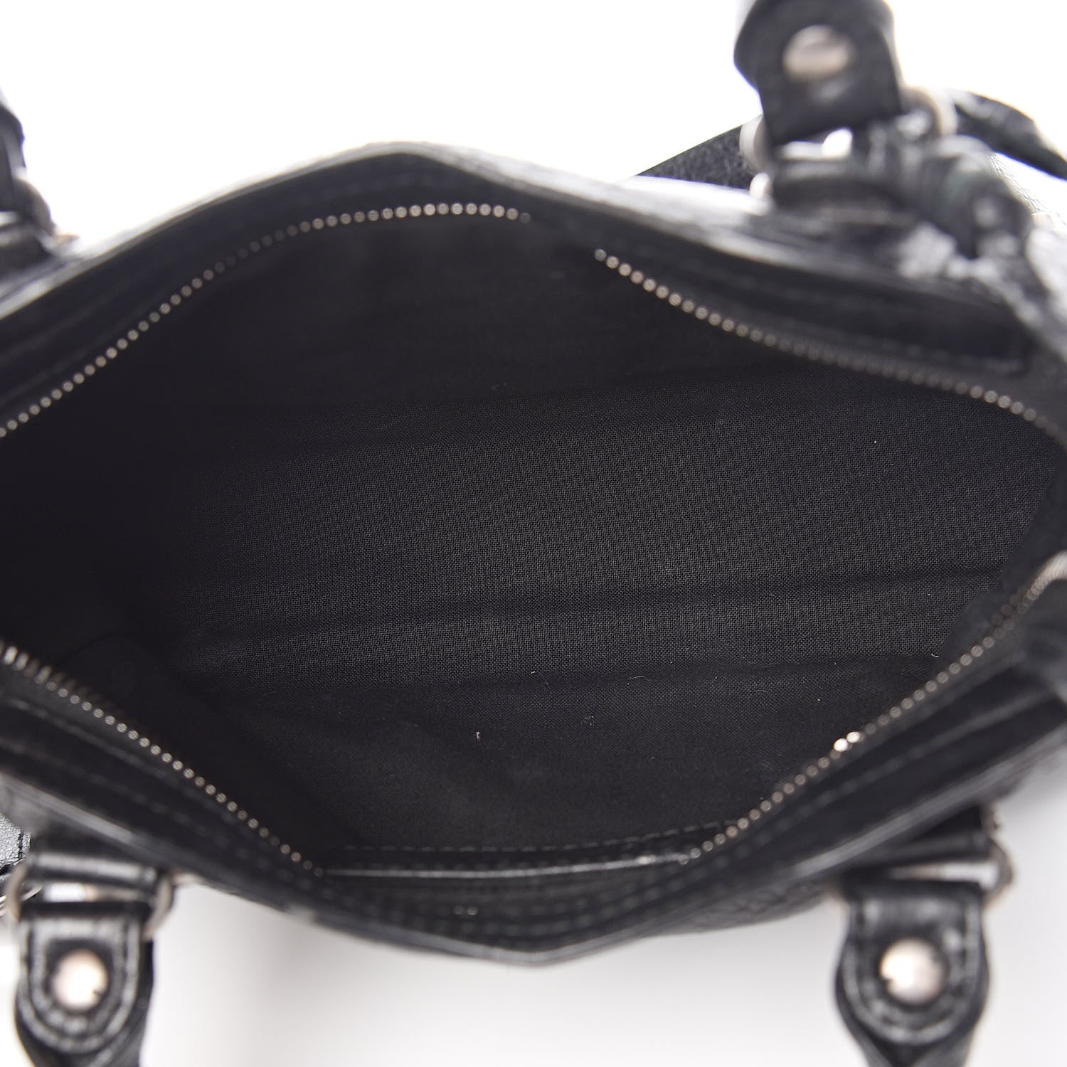 Balenciaga Agneau Silver Metallic Edge Hardware Mini City Black 5 of 16