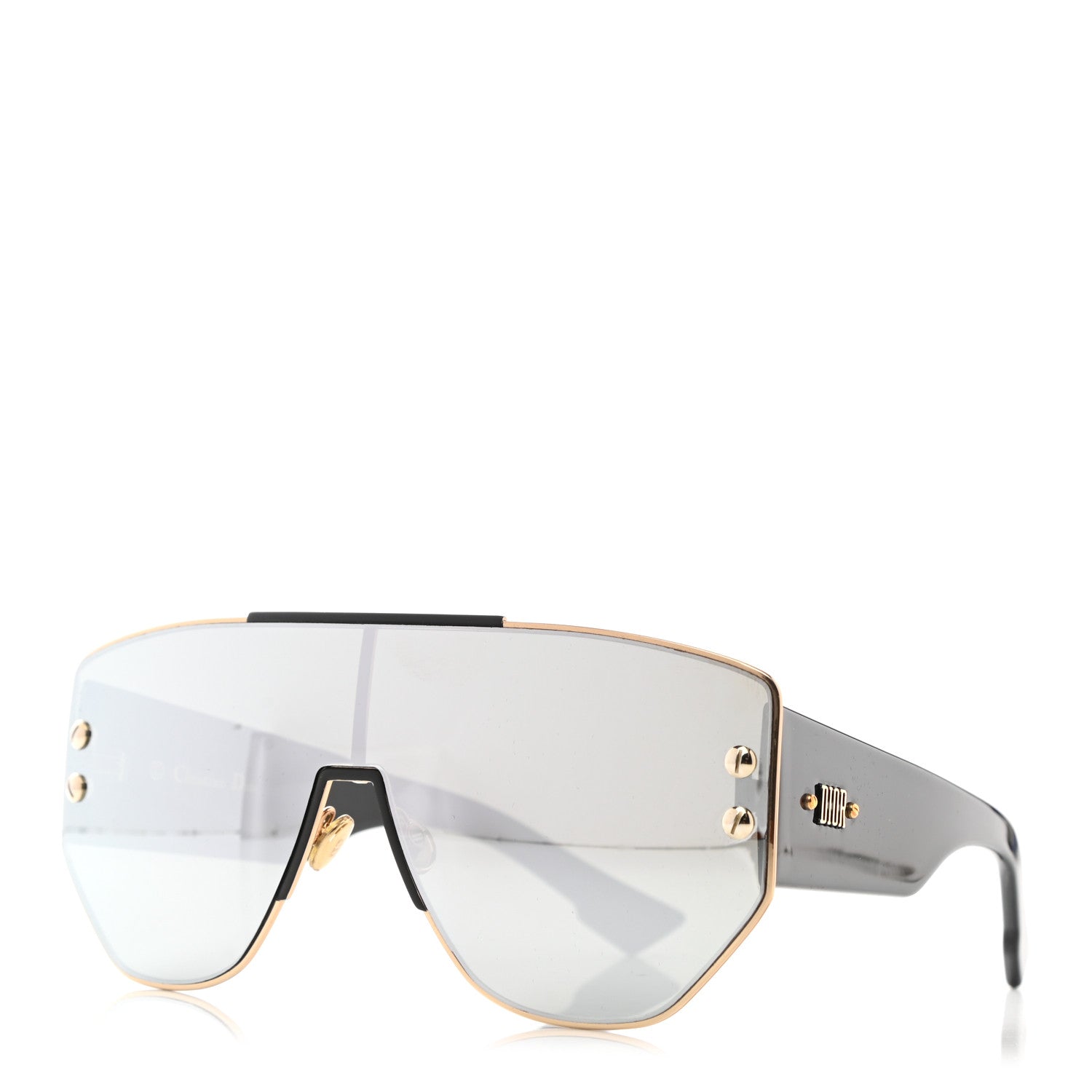 Christian Dior Addict 1 Sunglasses Black Gold 1 of 8