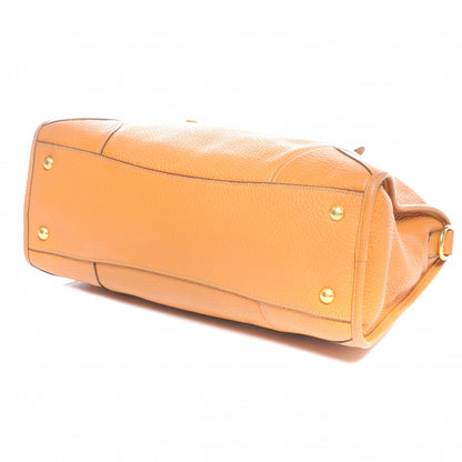 Prada Vitello Daino Top Handle Tote Ambra 4 of 7