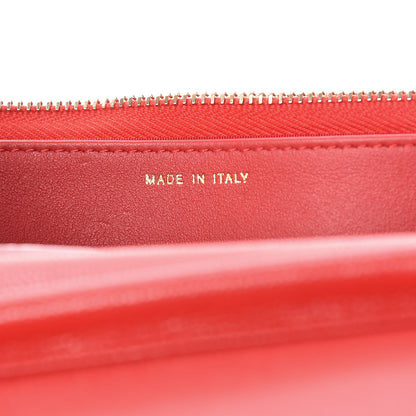 Chanel Caviar Quilted Golden Class Wallet On Chain WOC Red 9 of 11