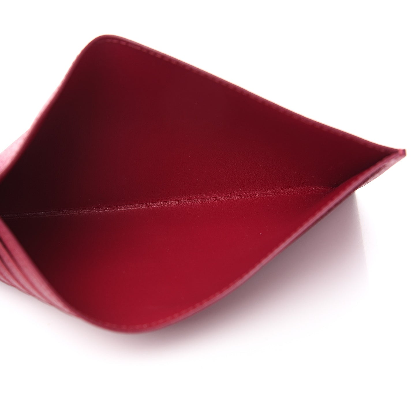 Calfskin Felicie Card Holder Insert Fuchsia