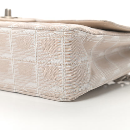 Chanel Nylon Medium Travel Flap Light Beige 10 of 13