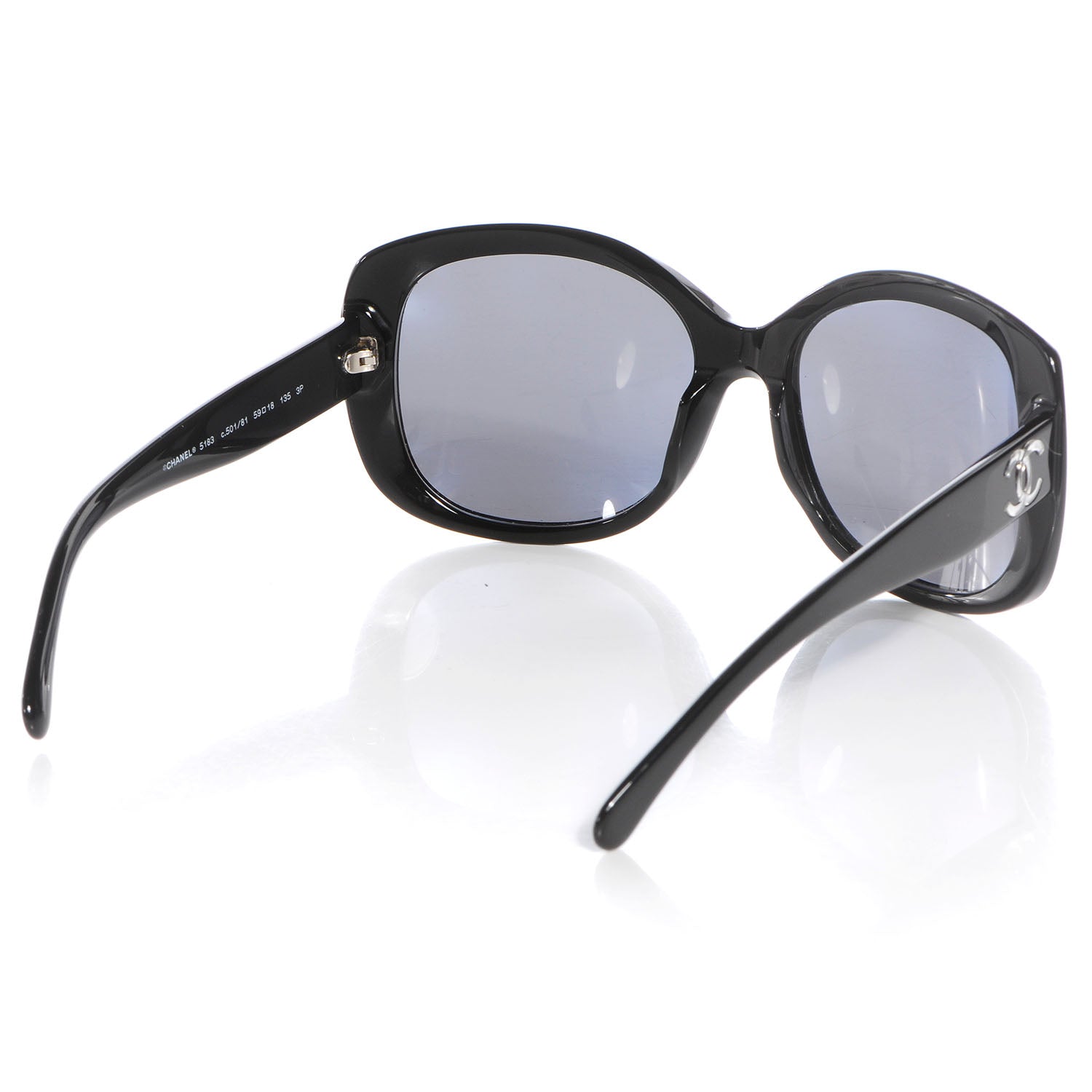 Chanel CC Logo Sunglasses 5183 Black 3 of 7