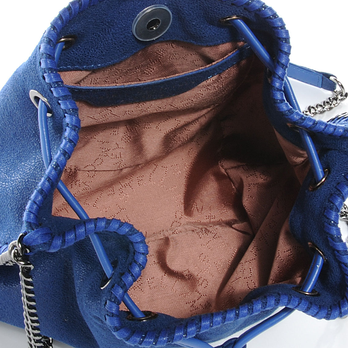 Faux Leather Small Falabella Shoulder Bag Blue