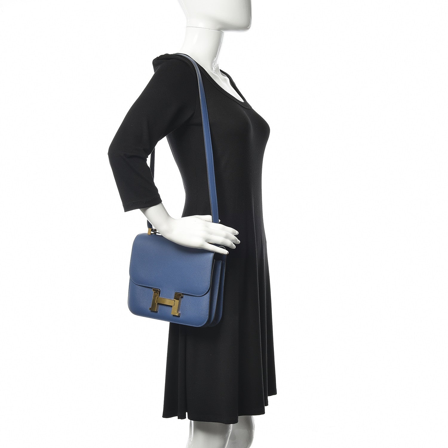 Hermes Evercolor Constance 24 Bleu Brighton 2 of 18