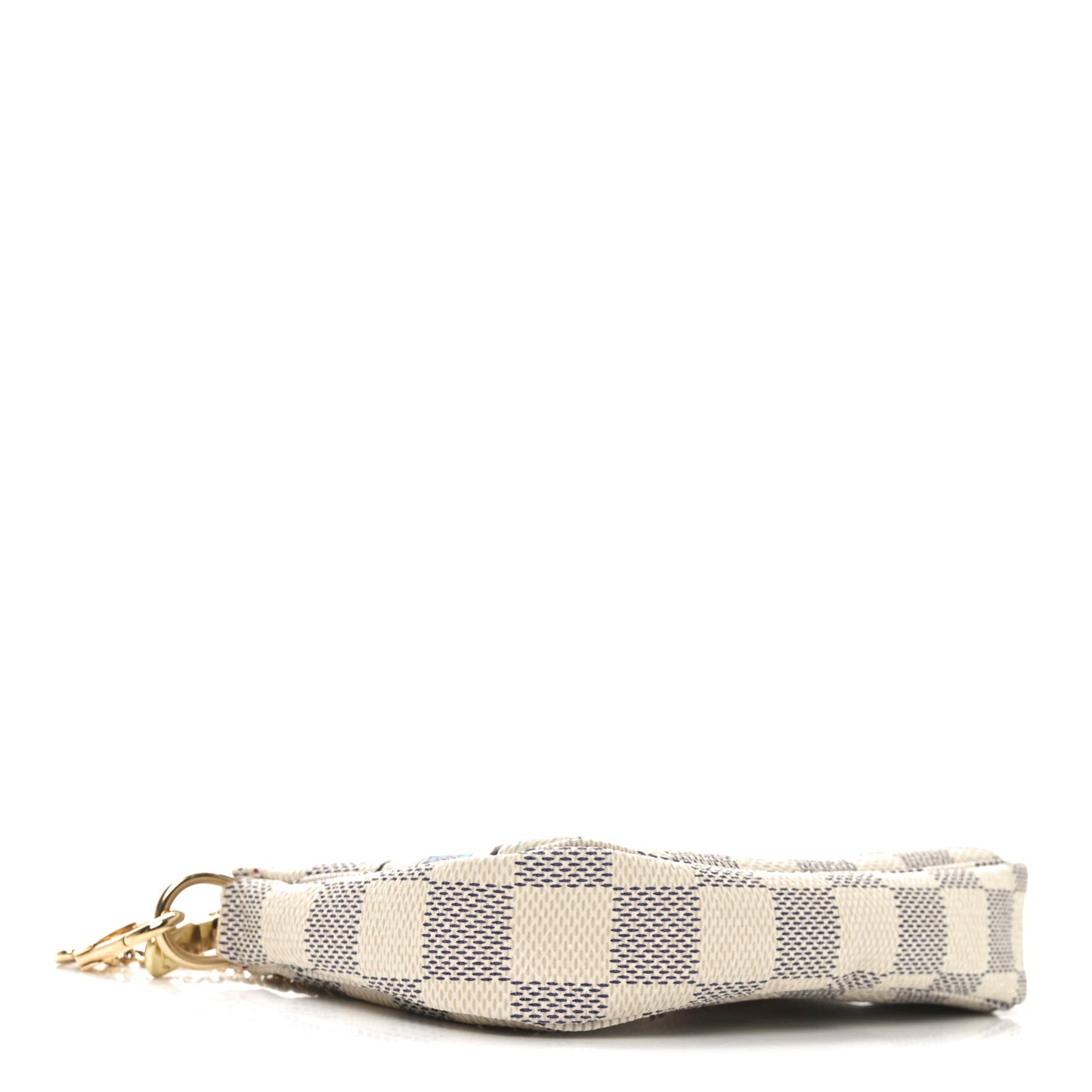 Damier Azur 2021 Christmas Animation Hollywood Mini Pochette Accessories Fuchsia