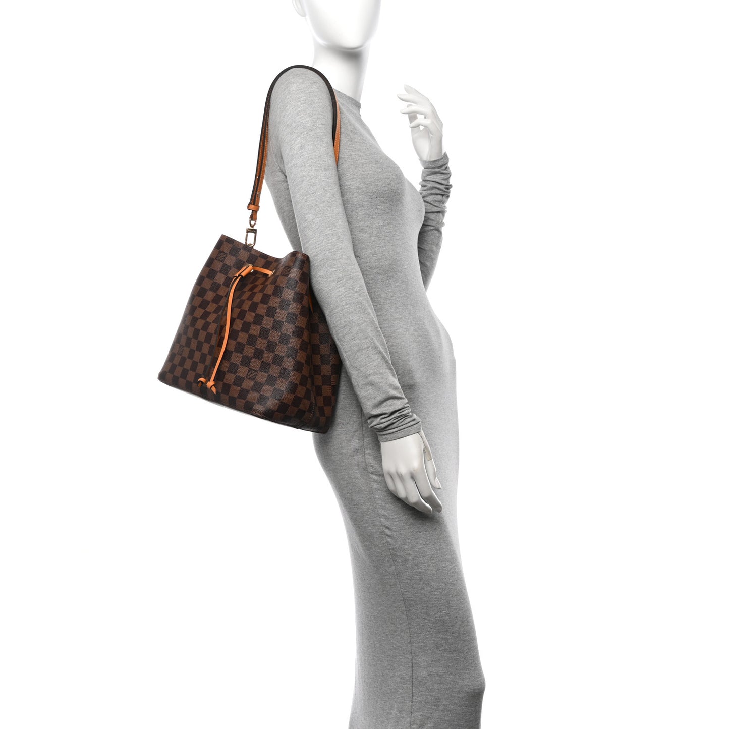 Damier Ebene Neonoe MM Safran