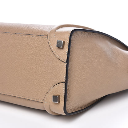 Celine Drummed Calfskin Micro Luggage Dune 9 of 10