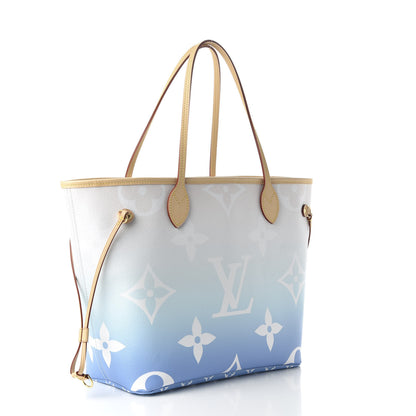 Louis Vuitton Monogram Giant By The Pool Neverfull MM Blue 3 of 9