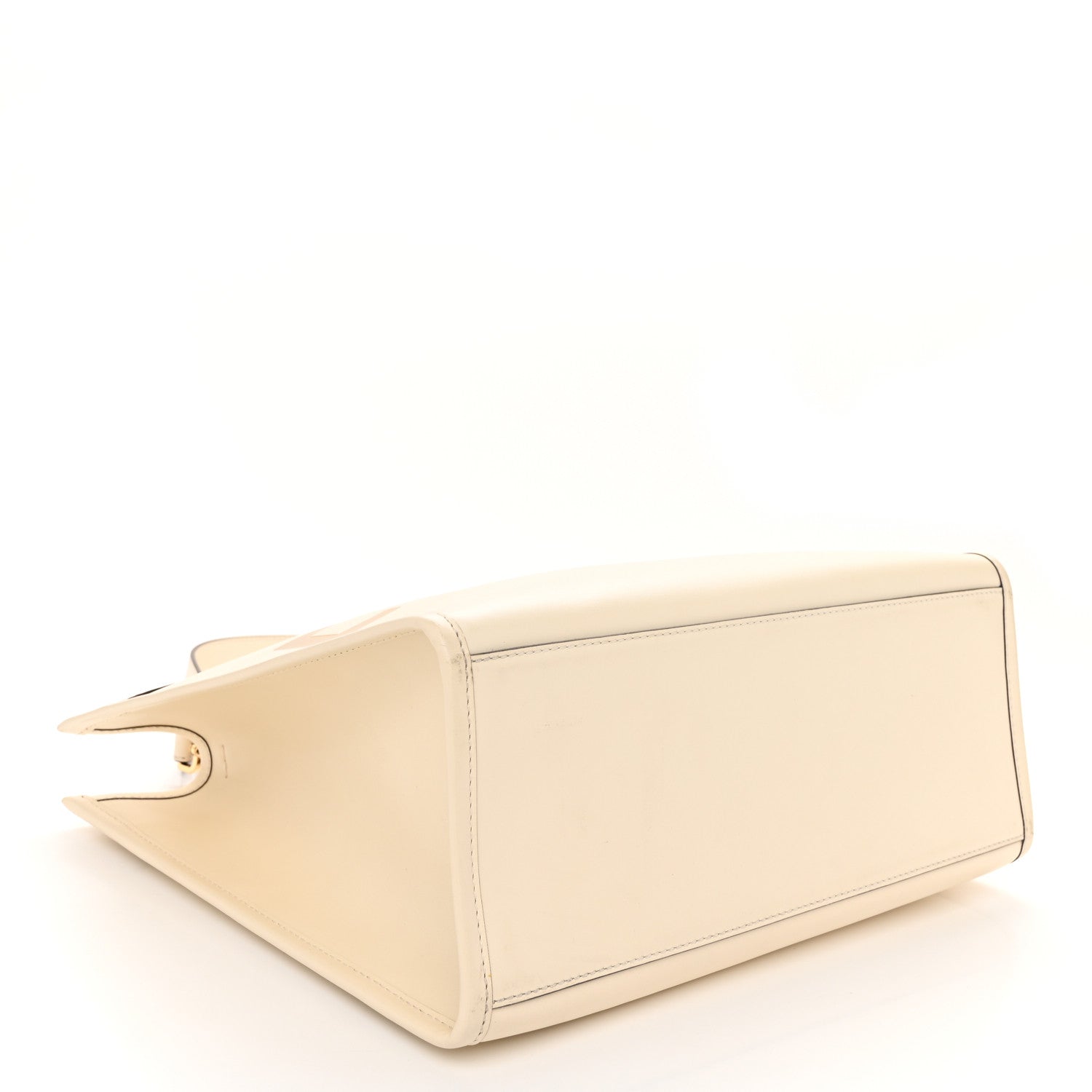 Fendi Vitello King Plexiglass Medium Fendi Sunshine Shopper Tote White Ice 4 of 9