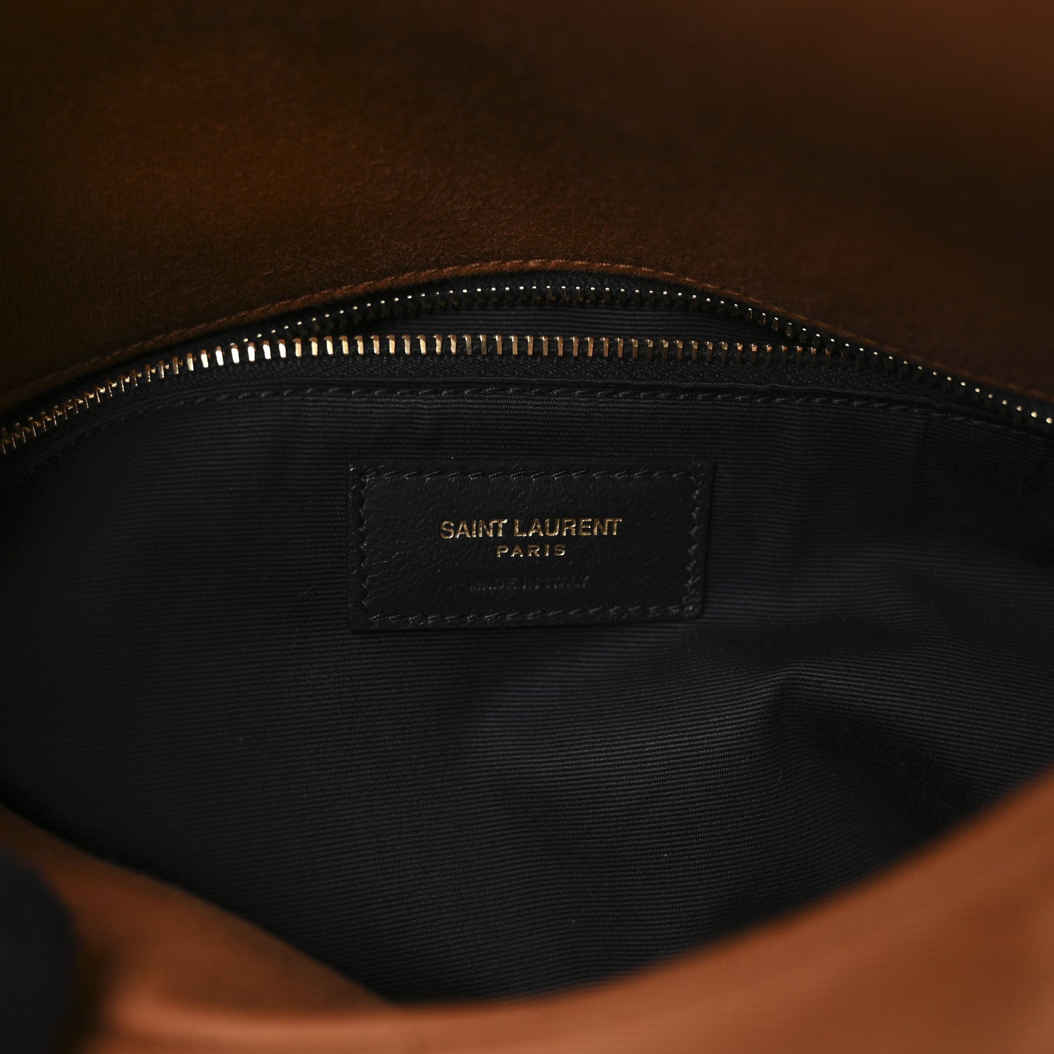 Saint Laurent Canvas Quilted Small Loulou Puffer Monogram Chain Satchel Cinnamon 6 of 10