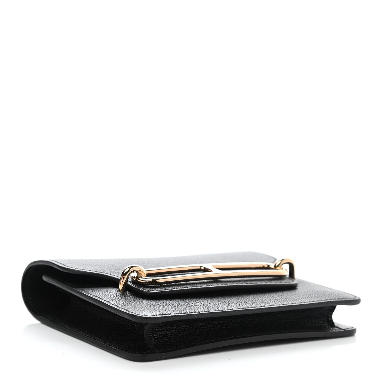 Hermes Chevre Mysore Roulis Slim Wallet Black 5 of 9