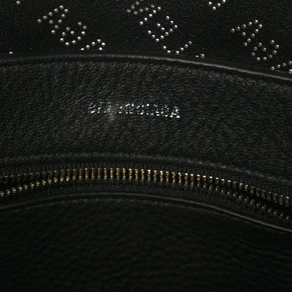 Balenciaga Smooth Calfskin Logo Perforated XXS Everyday Tote Gris Cendre 5 of 5