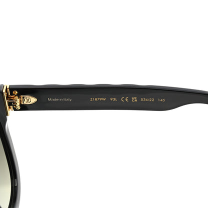Louis Vuitton Acetate LV Empreinte Light Round Sunglasses Z1879W Black 6 of 7