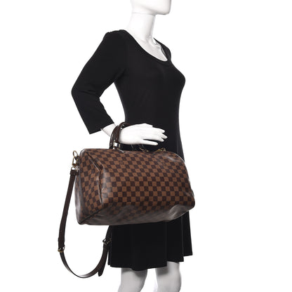 Louis Vuitton Damier Ebene Speedy Bandouliere 35 3 of 10