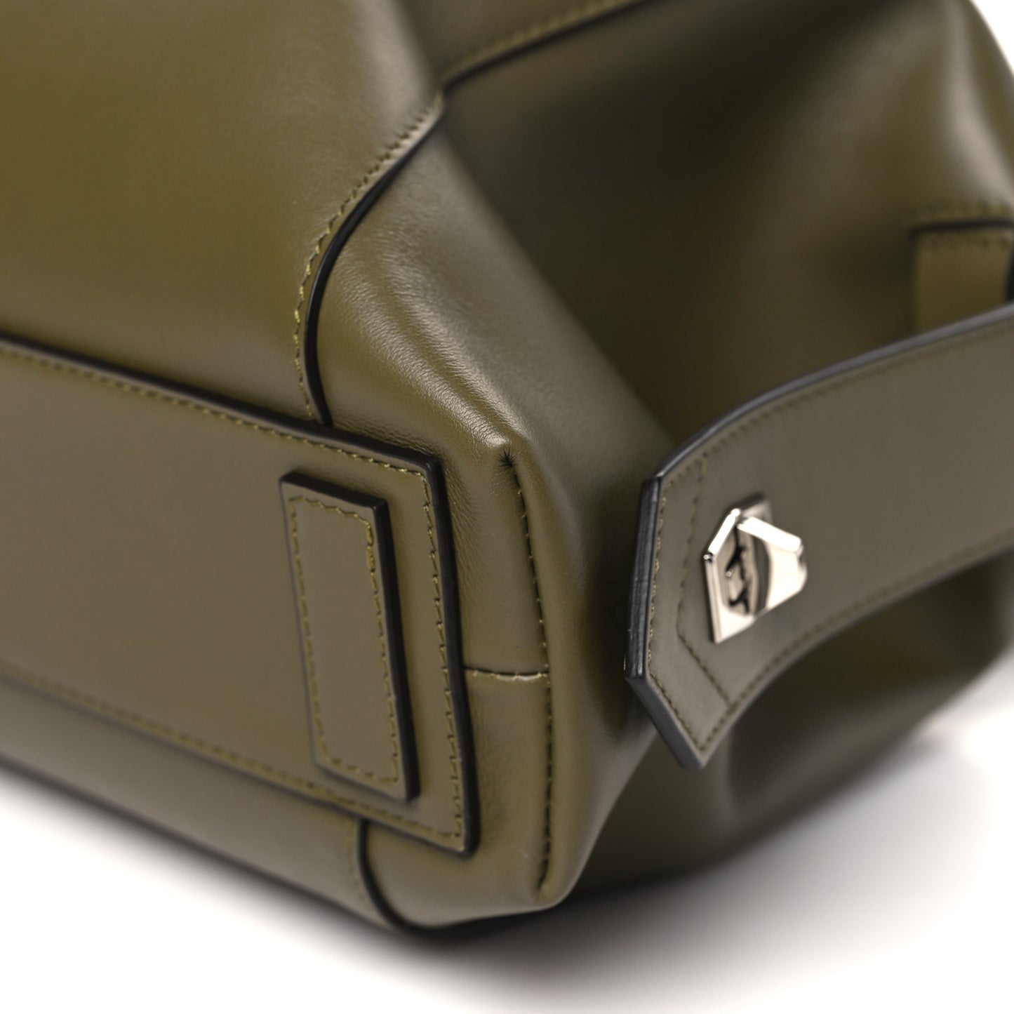Smooth Calfskin Small Soft Antigona Dark Khaki