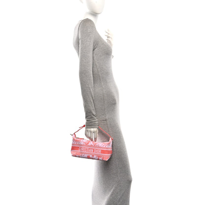 Christian Dior Technical Fabric Toile De Jouy Soleil DiorTravel Nomad Pouch Coral 2 of 10