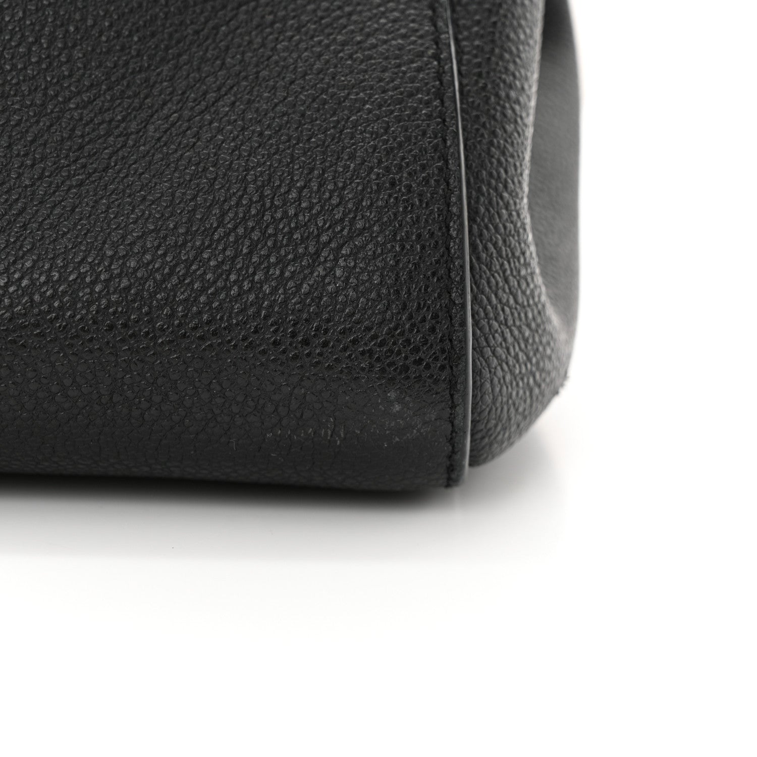 Saint Laurent Grained Calfskin Small Cabas Rive Gauche Black 20 of 22