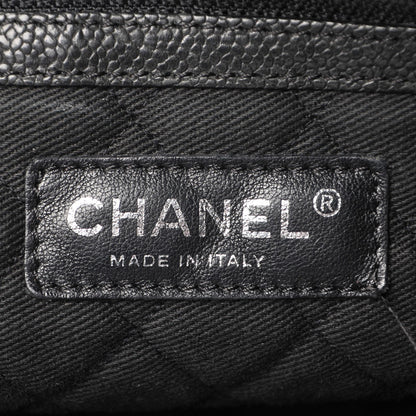 Chanel Distressed Caviar Outdoor Tote Black 6 of 16