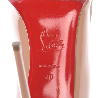 Christian Louboutin Patent Decollete 554 100 Pumps 40 Nude 7 of 17