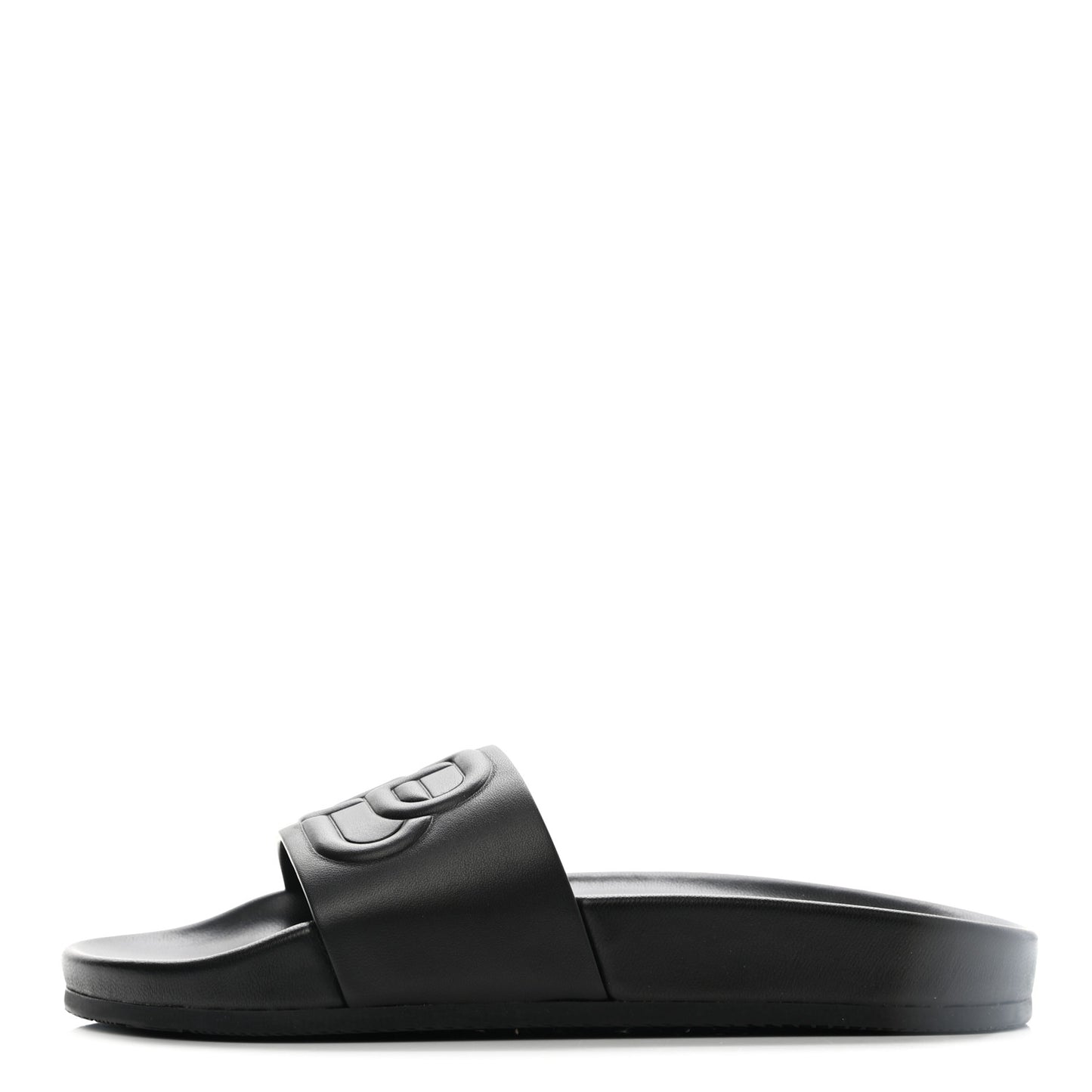 Nappa Pool Slide Sandals 36 Black