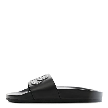 Balenciaga Nappa Pool Slide Sandals 36 Black 1 of 8