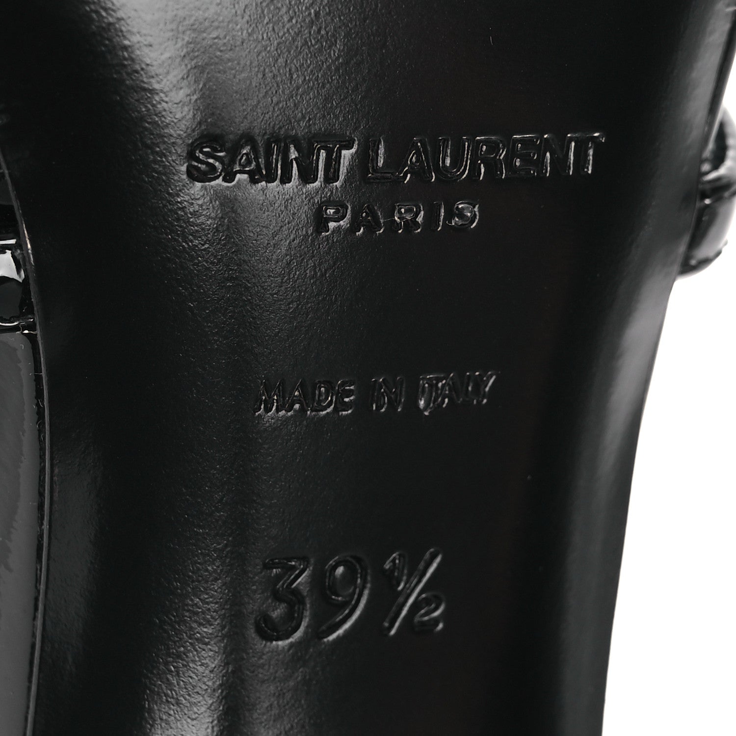 Saint Laurent Vernice Chiffon 100 Ankle Strap Sandals 39.5 Black 8 of 11