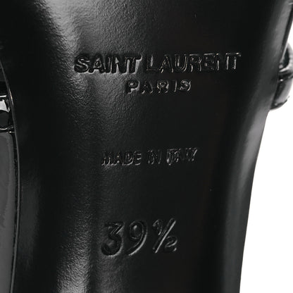 Saint Laurent Vernice Chiffon 100 Ankle Strap Sandals 39.5 Black 8 of 11