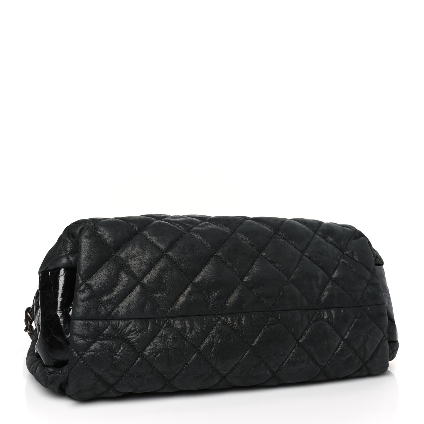 Iridescent Calfskin Quilted Coco Daily Black