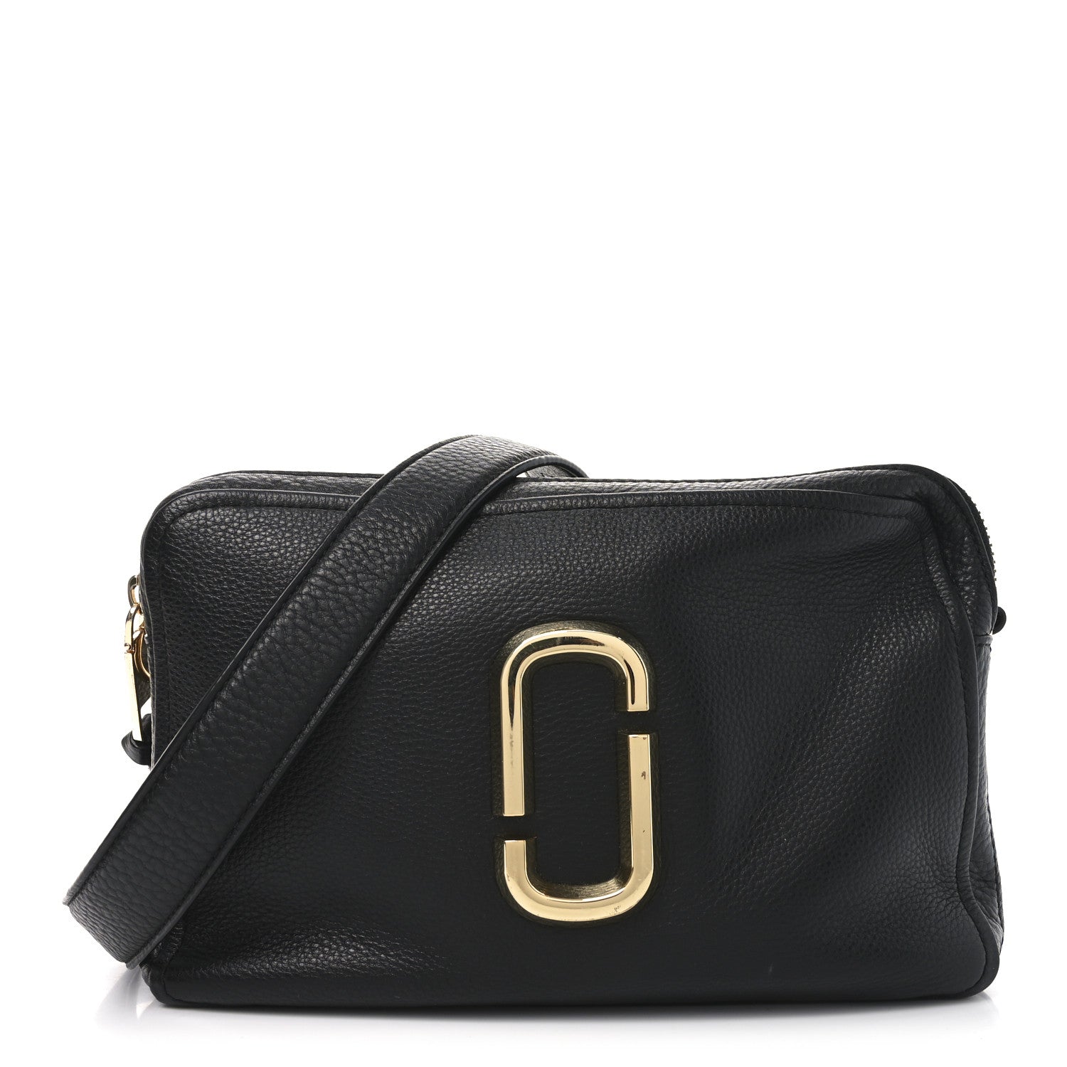 Marc Jacobs Supple Natural Grain Calfskin The Softshot 27 Bag Black 1 of 9