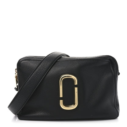 Marc Jacobs Supple Natural Grain Calfskin The Softshot 27 Bag Black 1 of 9