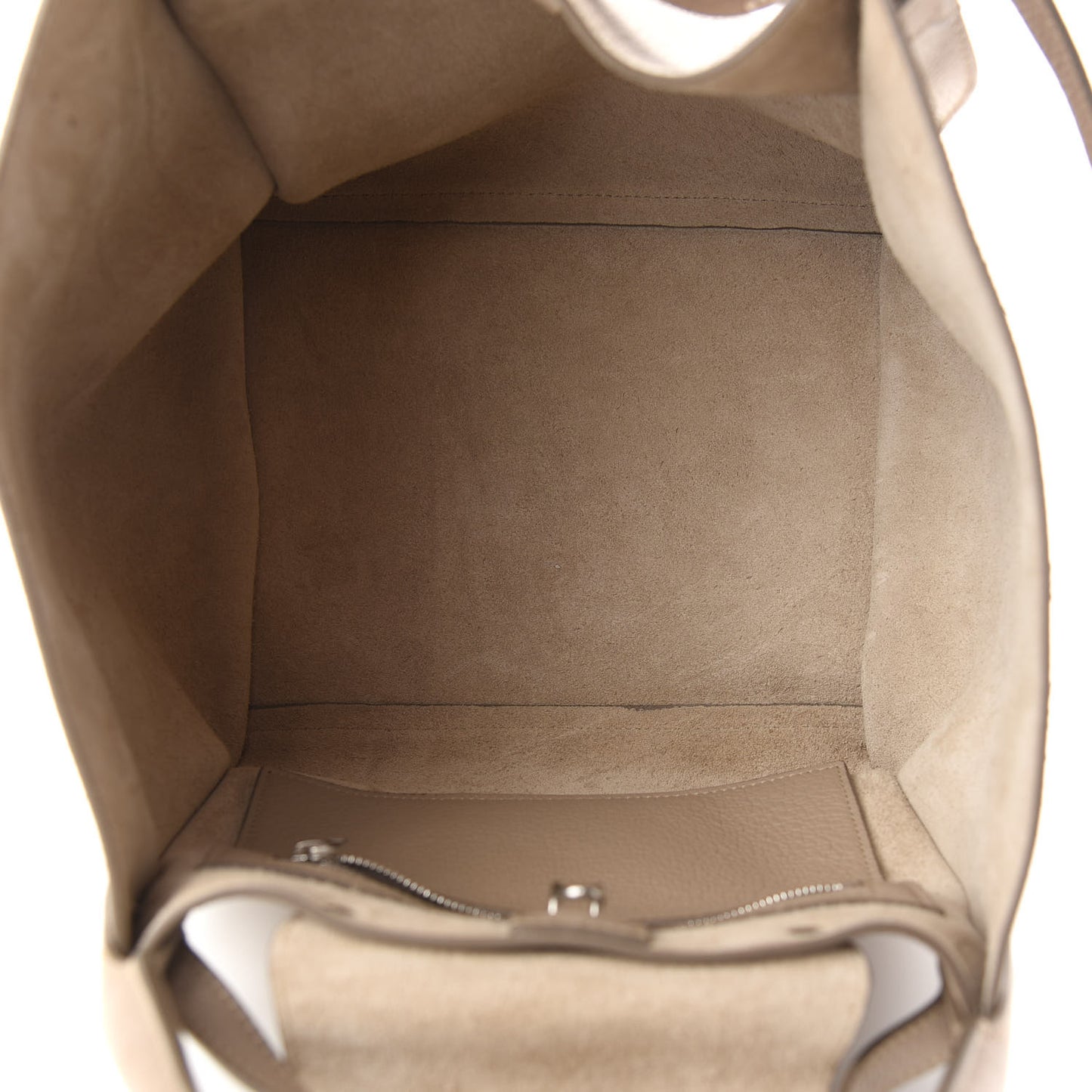 Supple Grained Calfskin Small Big Bag Light Taupe