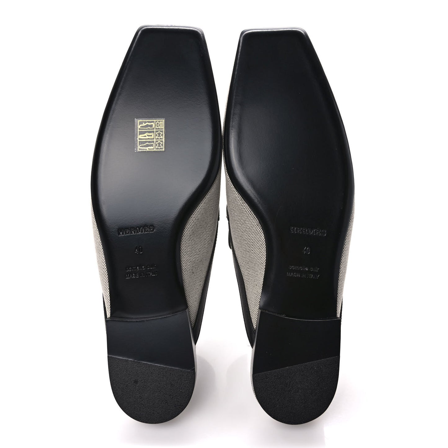 Canvas Calfskin Womens Groupie Mules 40 Prunoir Black