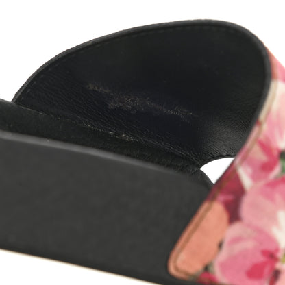 Gucci GG Supreme Monogram Blooms Slide Sandals 38 Beige Multicolor 8 of 10