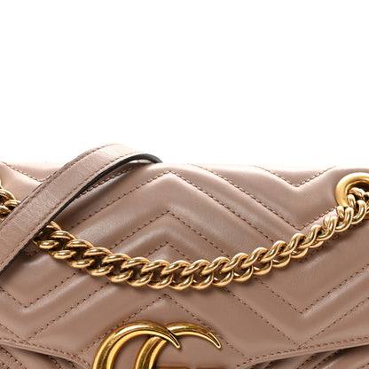 Gucci Calfskin Matelasse Small GG Marmont Shoulder Bag Porcelain Rose 8 of 10