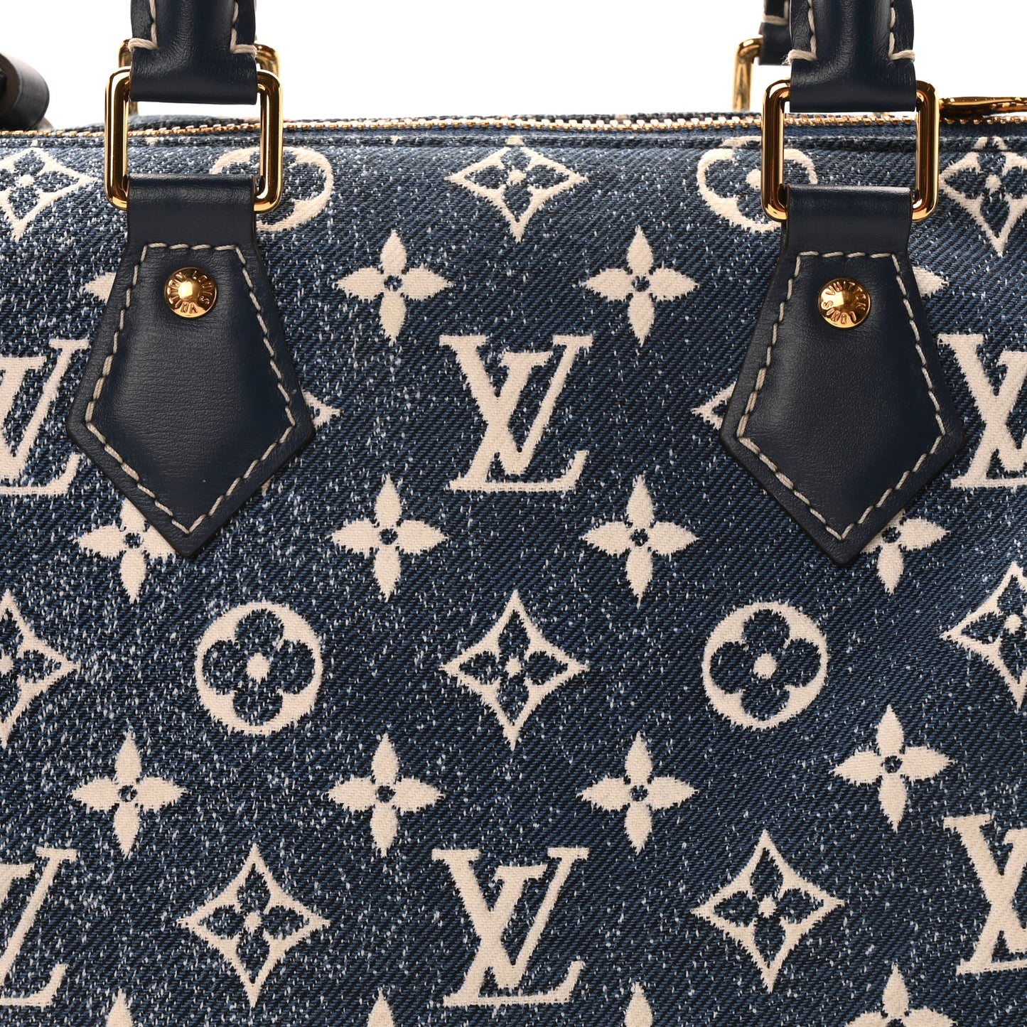 Monogram Jacquard Denim Speedy Bandouliere 25 Bleu