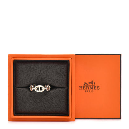 Hermes Sterling Silver PM Chaine d'Ancre Enchainee Band Ring 51 5.75 8 of 8