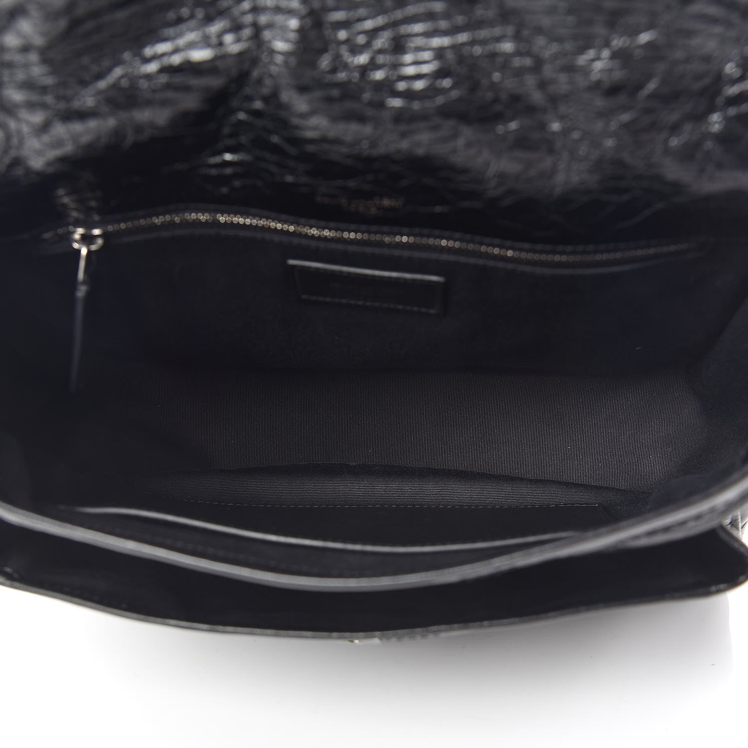 Saint Laurent Crinkled Calfskin Matelasse Monogram Medium Niki Chain Satchel Black 5 of 10