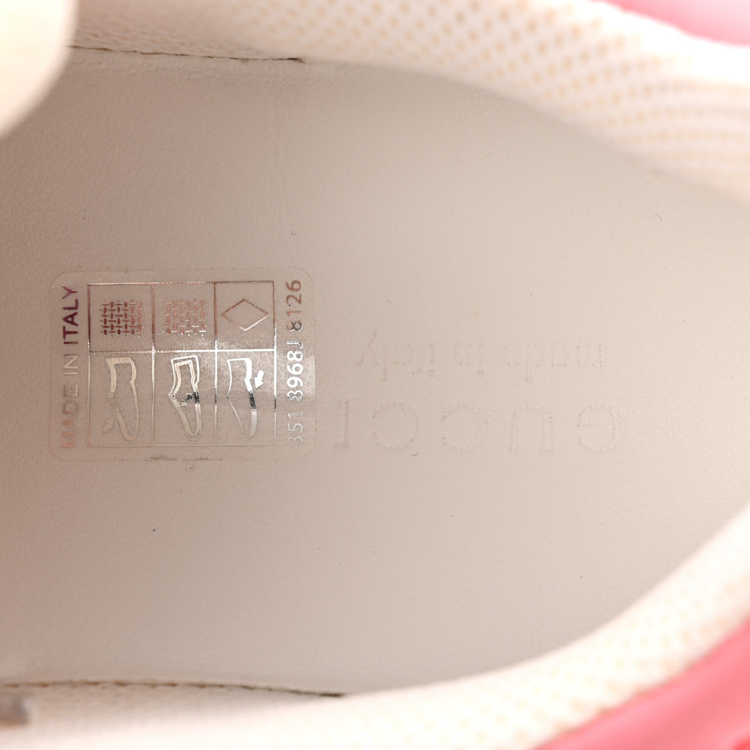 Gucci Demetra Womens Basket Low Top Sneakers 39 Spongy Azure Great White Mystic White Box Pink 8 of 10