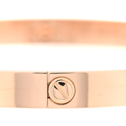 Cartier 18K Pink Gold 1 Diamond LOVE Bracelet 20 5 of 6
