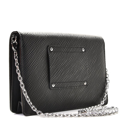 Louis Vuitton Epi Twist Belt Chain Wallet Black 4 of 10