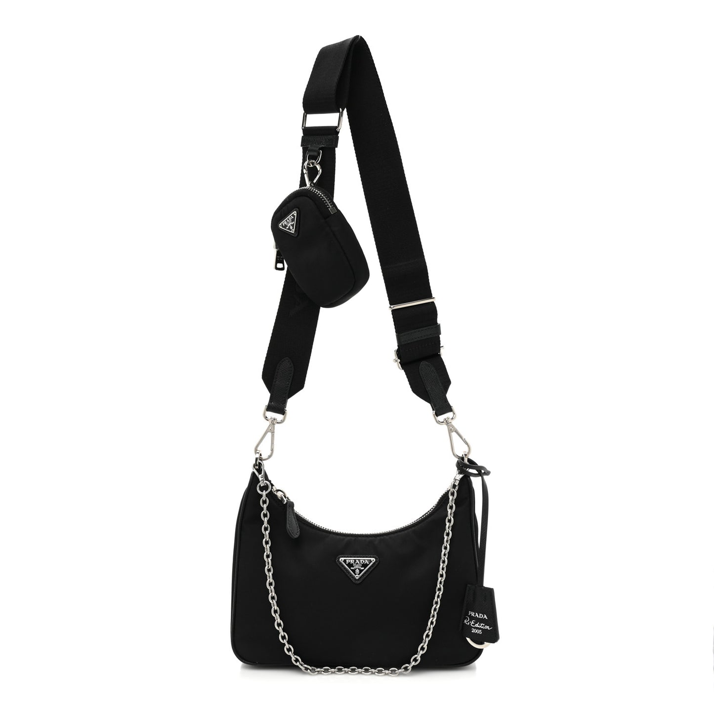 Nylon Re-Edition 2005 Shoulder Bag Black