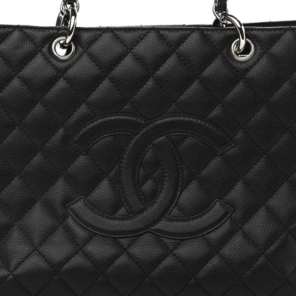 Chanel Caviar Quilted Grand Shopping Tote GST Black 9 of 11