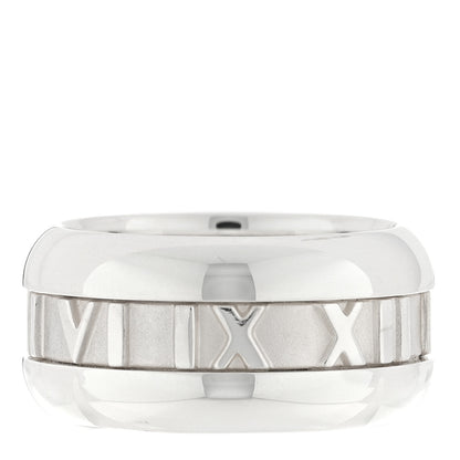 Tiffany Sterling Silver Atlas Band Ring 49 4.75 1 of 4