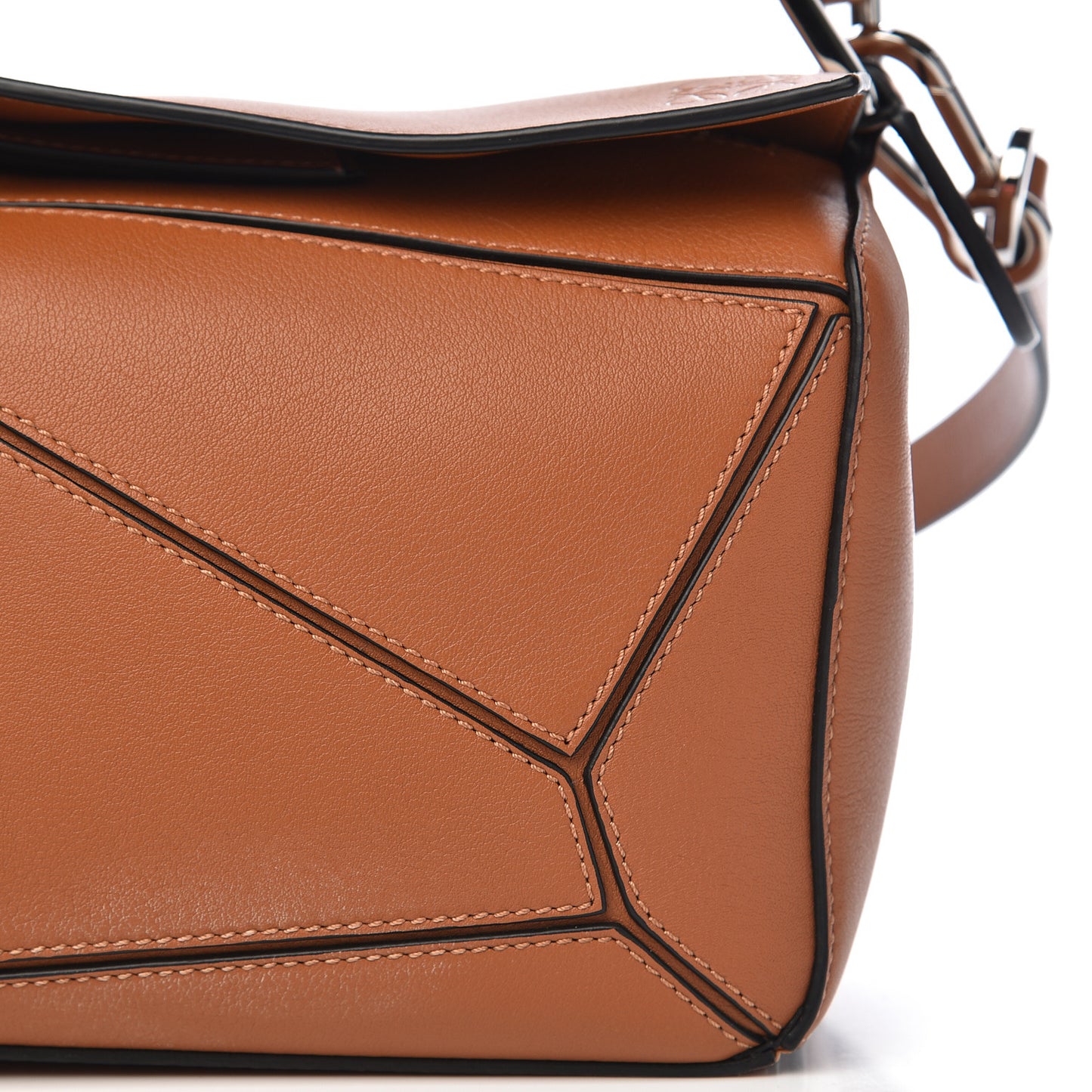 Calfskin Small Puzzle Bag Tan