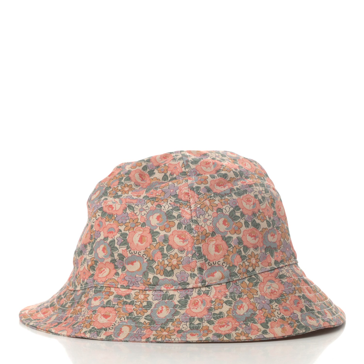 Gucci X LIBERTY OF LONDON Canvas Infinity Abbey Bucket Hat M Perfect Pink Ivory 4 of 7