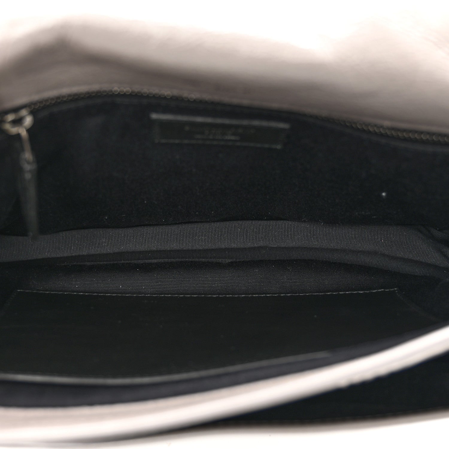 Saint Laurent Crinkled Calfskin Matelasse Monogram Medium Niki Chain Satchel Fog 6 of 12